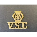 A rarely seen AA V.S.C. badge.