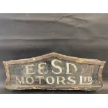 An early and rare ESSD Motors Ltd breakdown lorry/truck glass and metal cased roof light box