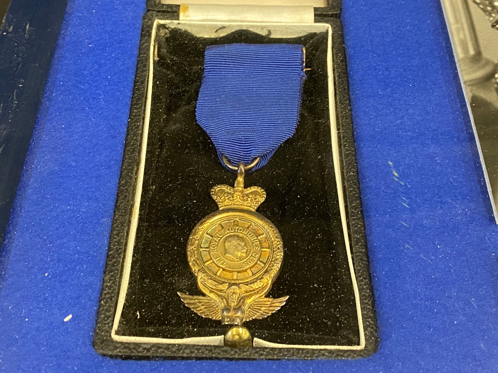 A framed and glazed RAC medal for 35 years service presented to Miss Winifred Cross, who looked - Image 3 of 4