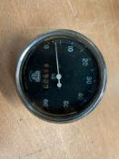 A Smiths black faced 0-60mph speedometer.