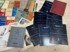 Two boxes of mostly Standard/Triumph/Hillman manuals, reference books etc.