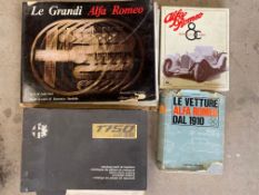 Le Grands Alfa Romeo by Luigi Fusi, Italian text, a 1750 GT Veloca and Spider Velou catalogue of
