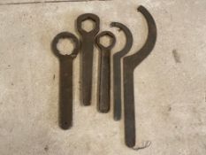 A selection of 'C' and other spanners.