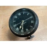 A North & Sons Watford black faced eight day car clock.