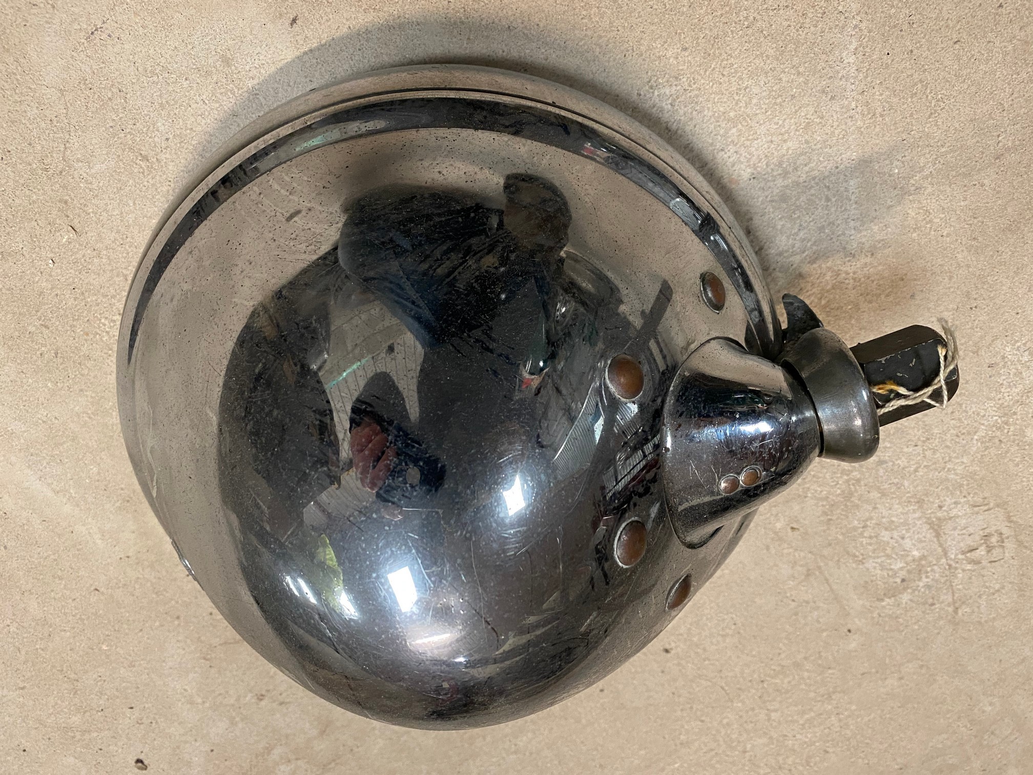 A 9" chrome plated Lucas spot or headlamp. - Image 2 of 3