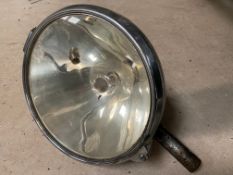 A large Phares Besnard chrome plated headlamp, approx. 10" overall diameter.