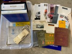 A selection of motoring books, sales brochures etc. to include Mercedes etc.