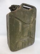 A War Department jerry can dated 1950.