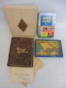 A 1968 'Open Road Diary', a tinplate 'Coronation Route' game and a boxed Motorist's Log Book.
