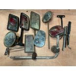 A collection of exterior rear view mirrors.