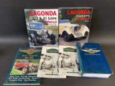Six volumes on Lagonda including 'A History of the Marque' by Arnold Davey & Anthony May.