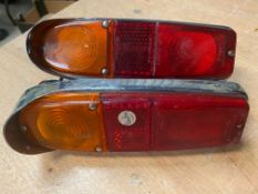 A pair of Bentley Continental rear lights.