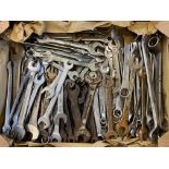 A box of mixed spanners.