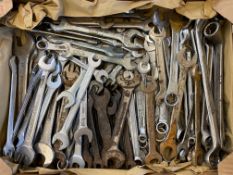 A box of mixed spanners.