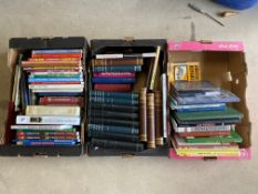 Three boxes of reference books, manuals etc.