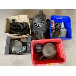 Four boxes of mostly Ford Cortina parts plus a Mk1 heater etc.