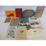 A selection of ephemera including two original 1920s Austin leaflets, Austin 7 handbook and '