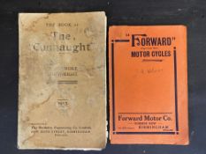 A Forward motorcycle sales booklet, plus a 'Connaught' motorcycles booklet for 1915.