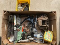 A box of various BSA parts.