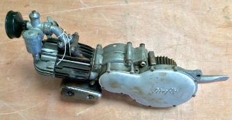 A 1954 Vincent Firefly engine, fuel tank and fittings, no. T05AB - 1 - 52352, confirmed by the