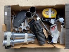 A box of Norton Dominator parts.