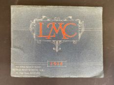 A rare Lloyd Motor Engineering Co. Ltd. (L.M.C) sales brochure for 1916 featuring several models