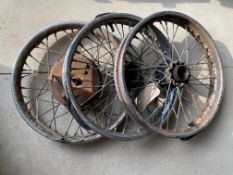 Three BSA wheels.