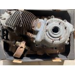 A Norton Dominator incomplete engine no. N14 77612 plus a flywheel and con rods.
