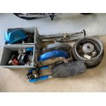 A quantity of mainly Honda 175 spares, and other parts.