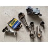 Manx Norton valve springs, piston and some new old stock including con rod, cable, valves and