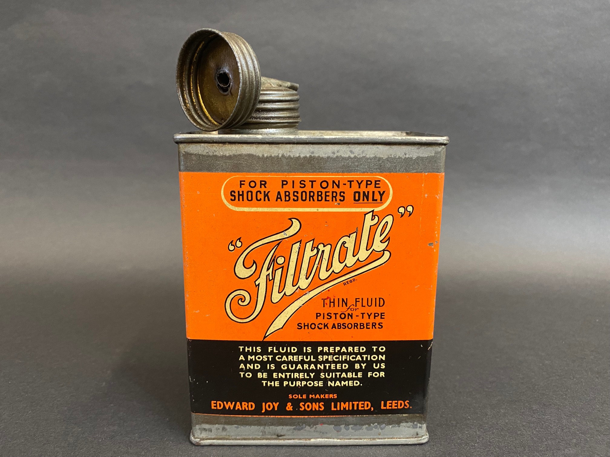 A small Filtrate rectangular can in quite superb condition and unusual orange colourway. - Image 3 of 6