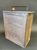 A Cleveland Discol two gallon petrol can by Valor dated September 1937, very good original