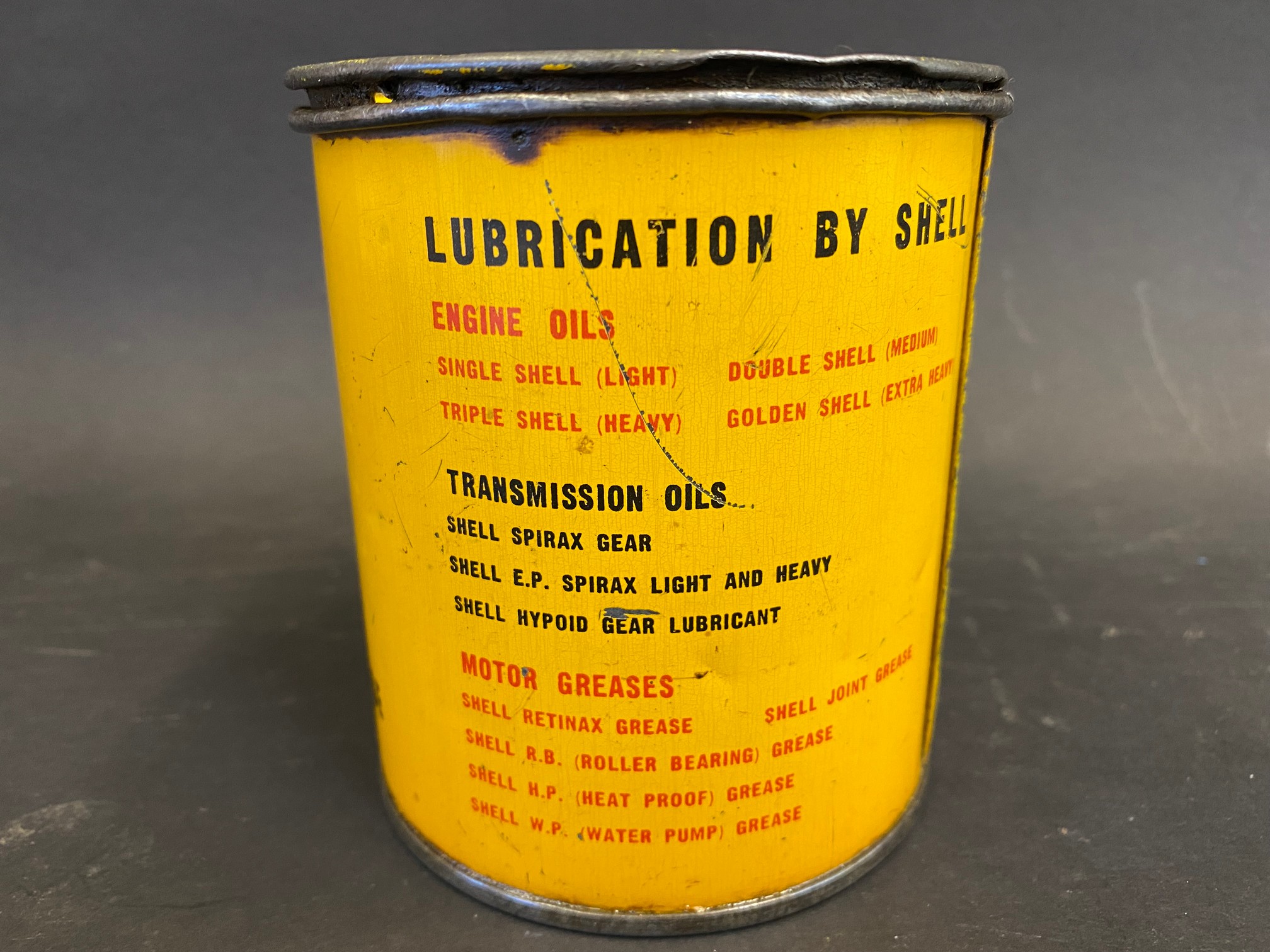 A Shell Motor Grease robot/stick man 1lb tin in good condition. - Image 3 of 6