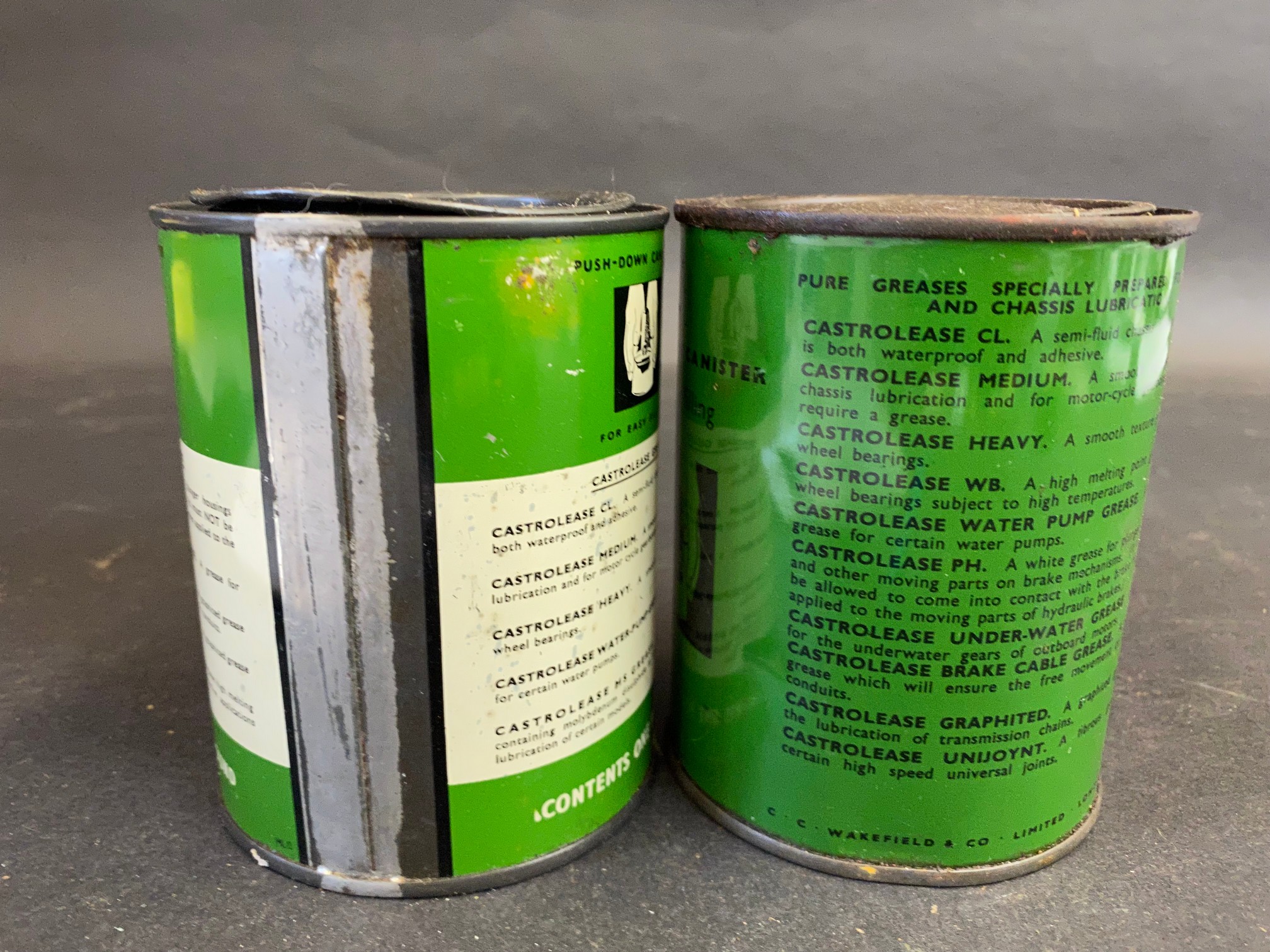 Two Castrolease grease tins, in good condition. - Image 2 of 2