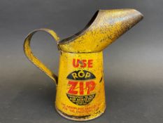 An R.O.P. ZIP pint oil measure dated 1939.