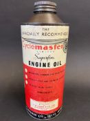 A rare Cyclemaster Limited Superfine Engine Oil cylindrical quart can, by Parry & Co Ltd.