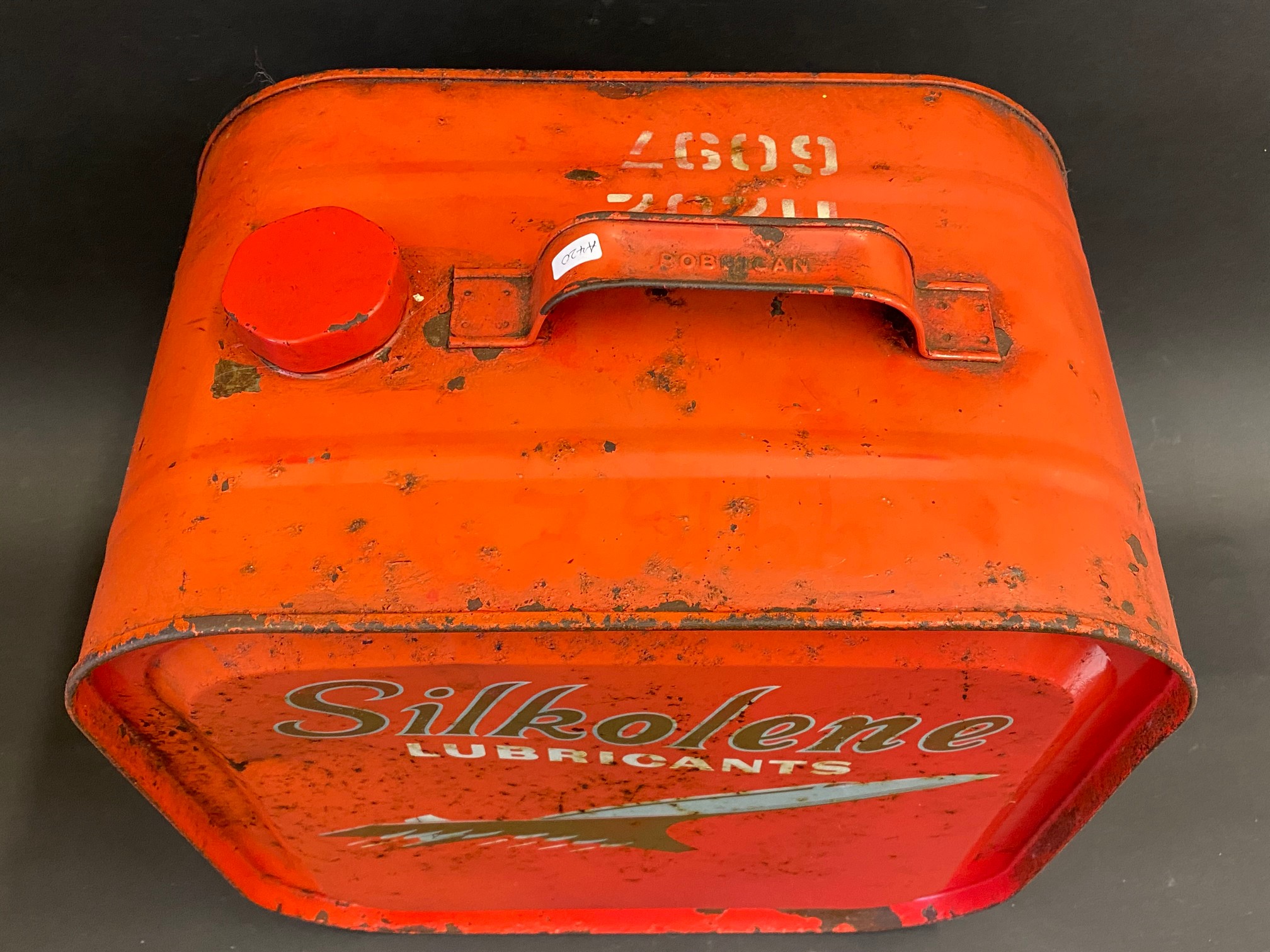 A Silkolene Lubricants five gallon drum with an image of Concorde either side. - Image 3 of 3