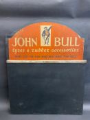 A rare John Bull Tyres & Accessories chalk board, in very original condition, chalk board