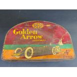 A very rare Macfarlane, Paton & Co Ltd of Baillieston 'Golden Arrow' Assortment tin with an image to