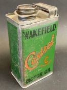 A Wakefield Castrol Motor Oil 'C Summer' grade rectangular quart can.