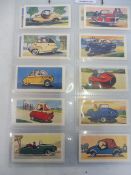 An unusual set of Mills Filtertips cigarette cards depicting 'Miniature Cars and Scooters', set of