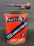 A Price's Cycle Lubricating Oil oval oil can.