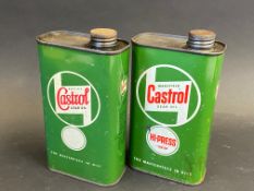 Two Wakefield Castrol Grease Oil pint cans, in good condition.