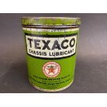 A Texaco Chassis Lubricant 2lb tin.