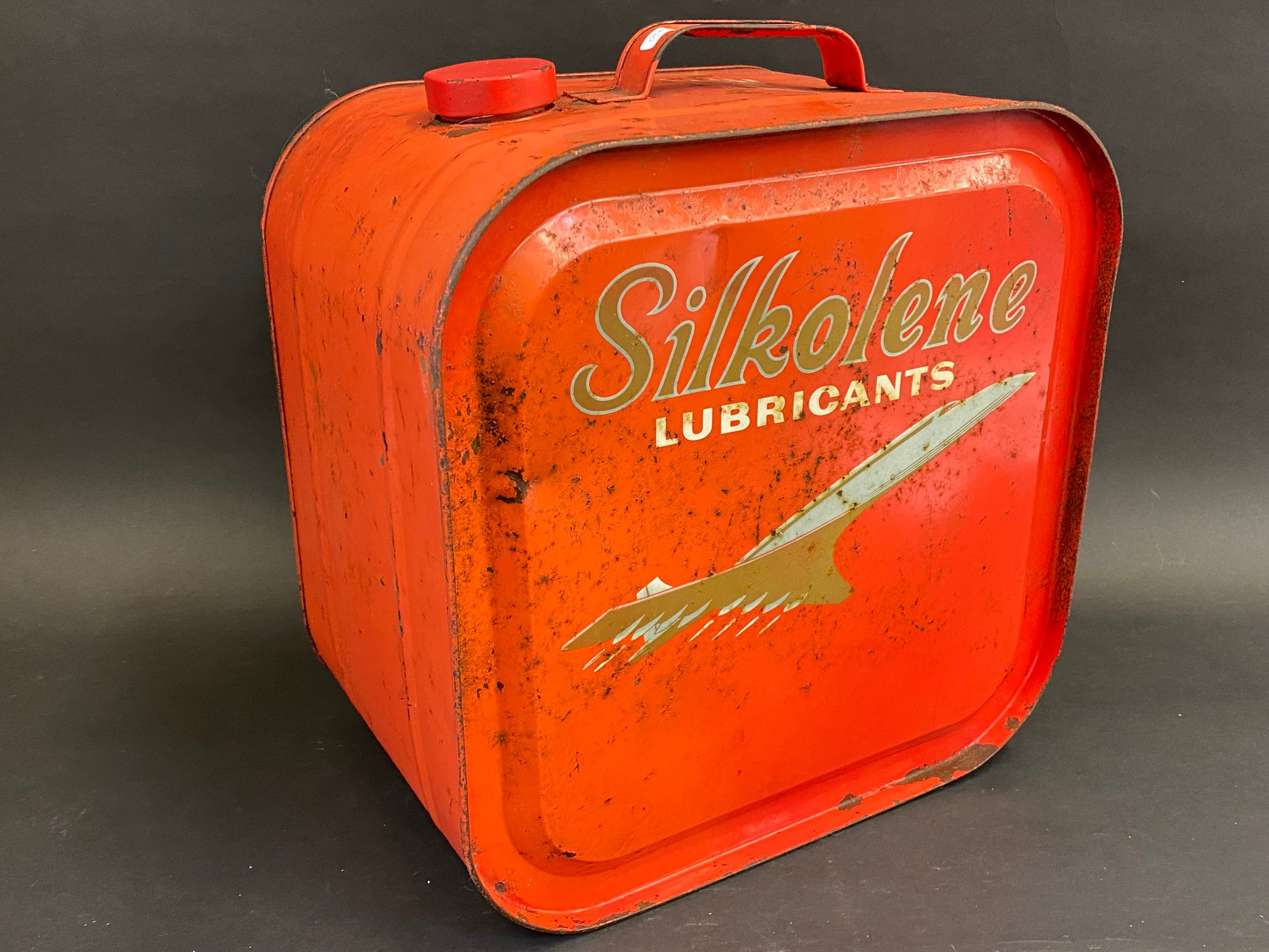 A Silkolene Lubricants five gallon drum with an image of Concorde either side. - Image 2 of 3