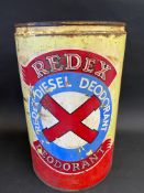 An unusual Redex five gallon drum for 'Redex Diesel Deodorant'.