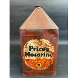 A Price's Motorine five gallon pyramid can.