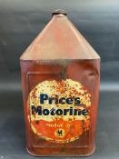 A Price's Motorine five gallon pyramid can.