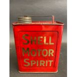 A small Shell Motor Spirit pedal car can, in excellent condition.