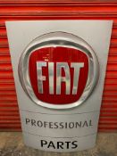 A FIAT 'Professional Parts' rectangular garage showroom/forecourt sign, 32 x 51".